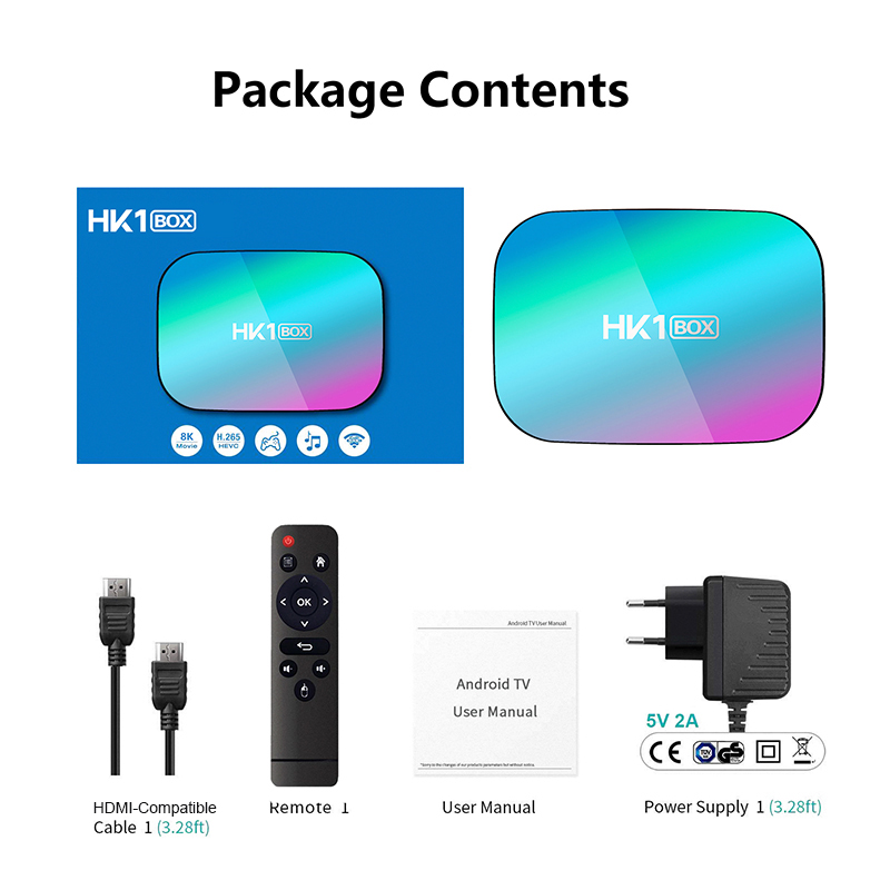 Leadinthebox HK1 BOX Amlogic S905X3 Android 9.0 TV Box 4GB RAM 32GB 64GB 128GB ROM Smart 8K Set Top Box iptv box 1000M Dual Wifi TVBOX
