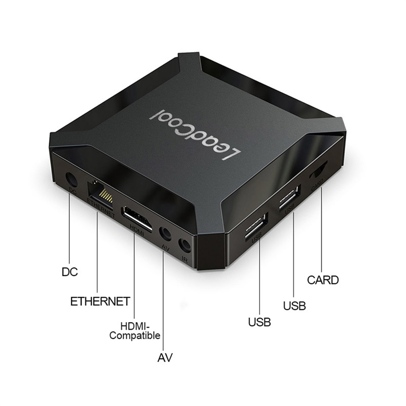 USEVQ LEADCOOLH313 Android 10.0 iptv box Allwinner H313 4k HDR 2.4GHZ Wireless wifi 2GB 16GB no iptv code smart tv media player