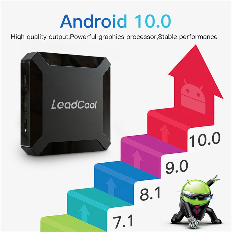 Nuabuy Leadcool H313 4K Android IPTV Box Allwinner H313 Quad-Core Media Player No IPTV Include