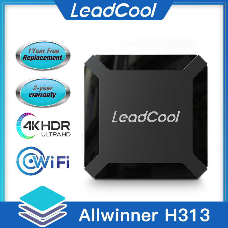 Nuabuy Leadcool H313 4K Android IPTV Box Allwinner H313 Quad-Core Media Player No IPTV Include