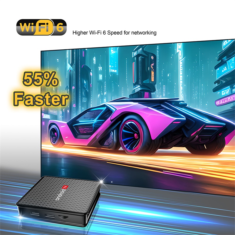 Evybuy IPTV Box X5 Android 10.0 Allwinner H313 Quad Core 2.4/5.8GB Wifi BT 5.0 4K Android Smart Steaming Box