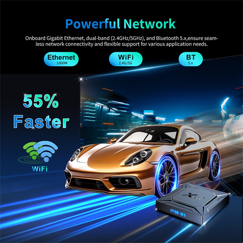 Evybuy Android TV Box X96 M200 Amlogic S905X5M Support 2.4/5G WiFi BT5.X 1000M LAN Android 14.0 Smart TV Box, no IPTV Code Included