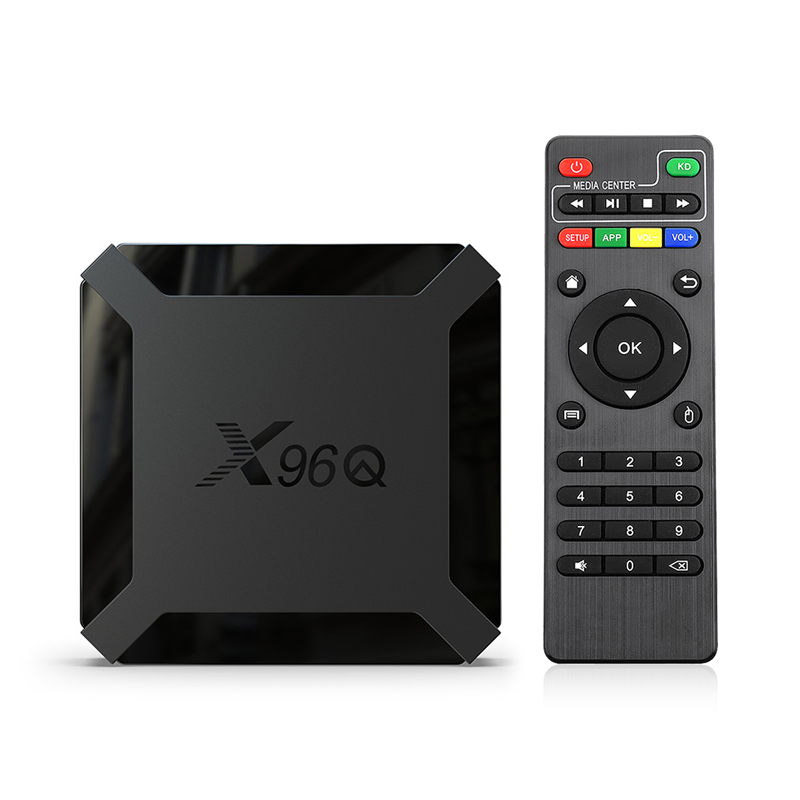 USEVQ X96Q Smart TV BOX 2GB 16GB 4K@60fps H.265 2.4GHZ WIFI media player Allwinner H313 Quad Core Android 10.0 X96 Q set top box