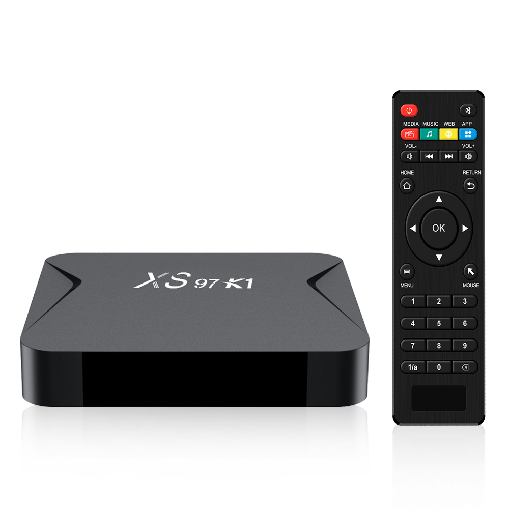Leadinthebox Android TV Box XS97K1 Android 10.0 TV Box 2GB RAM 16GB ROM, TV Box 4K Android Box H313 Quad-core with 2.4G 5G Wi-Fi 6K H.265 HDR