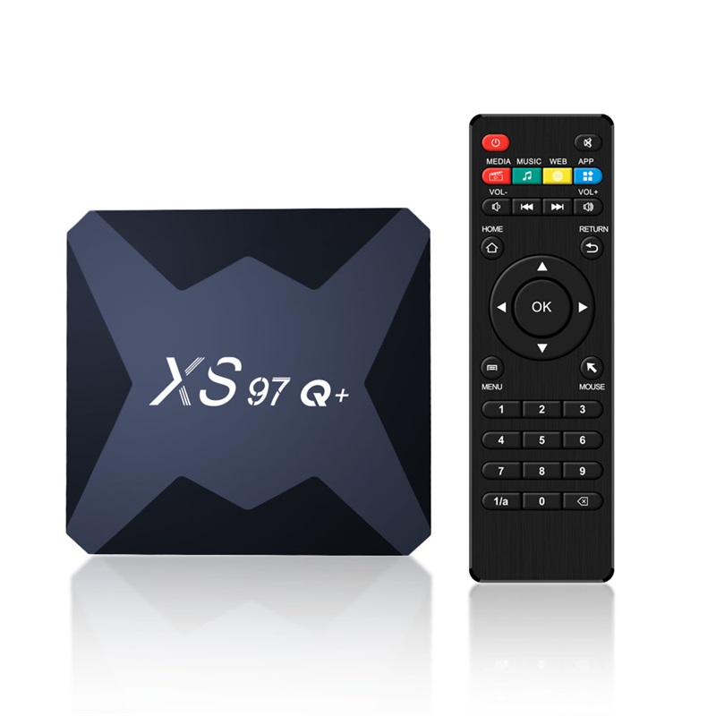 XS97Q+ Android TV Box H313 Android 10.0, 1GB RAM 8GB ROM, 4K Ultra HD Media Player, WiFi, Smart TV Box for Home Entertainment