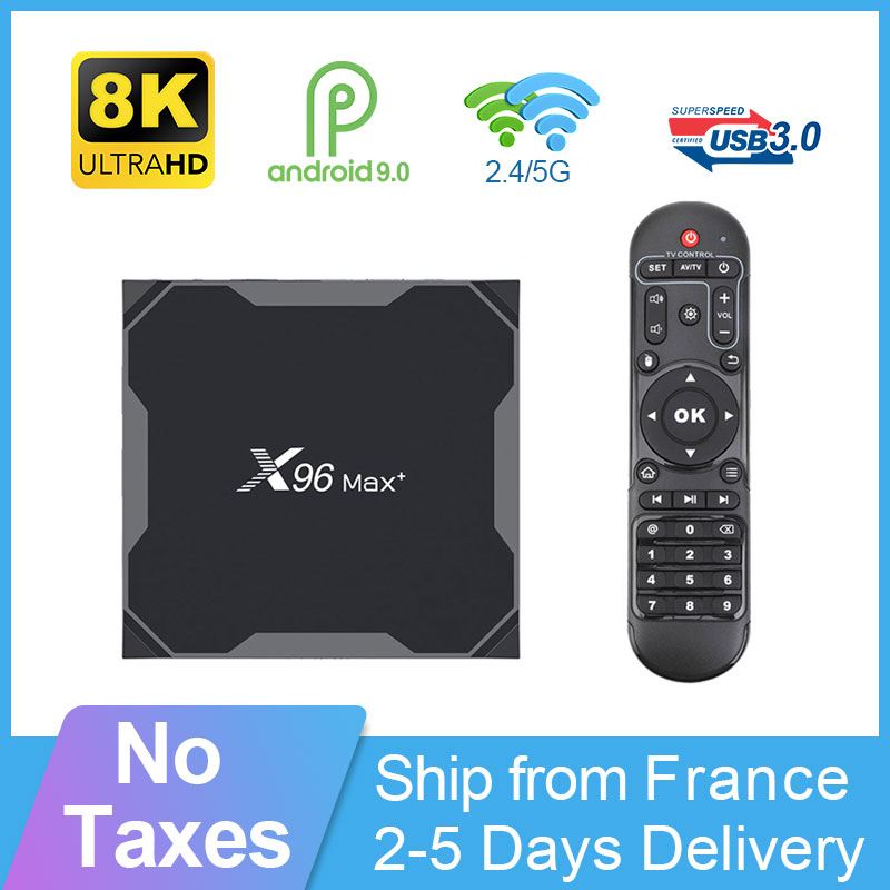 Nuabuy X96MAX Plus Android 10.0 Hot IPTV Box 5G Wifi No IPTV Include Media Player Free Sample